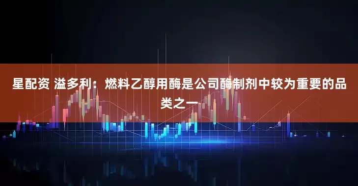星配资 溢多利：燃料乙醇用酶是公司酶制剂中较为重要的品类之一