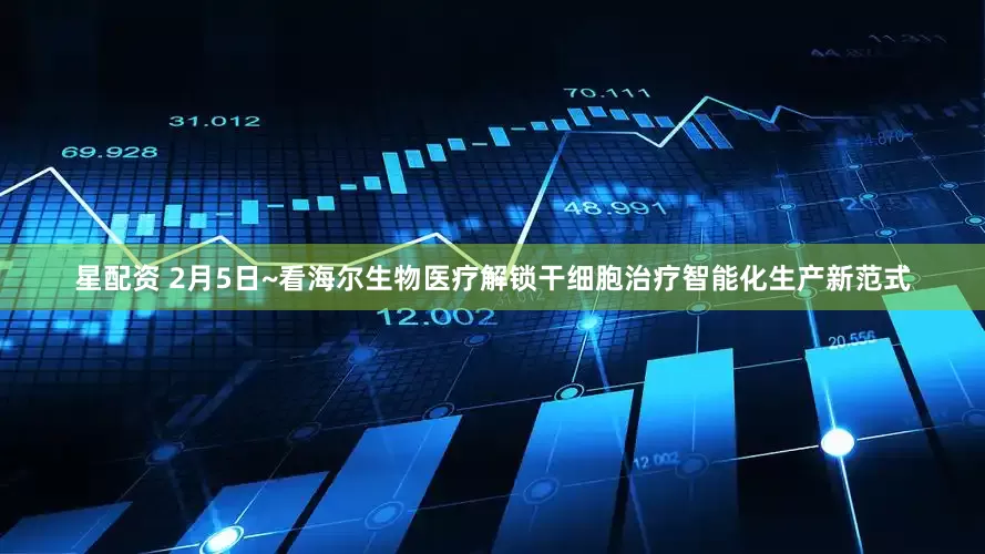 星配资 2月5日~看海尔生物医疗解锁干细胞治疗智能化生产新范式